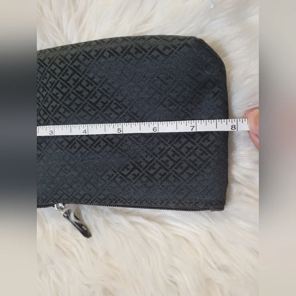 Tommy Hilfiger Stripe Continental Wallet-Black/White/Grey